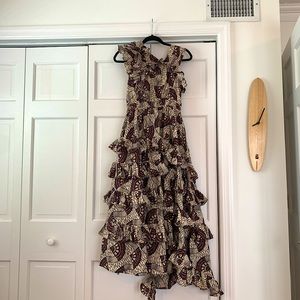Ulla Johnson Floral Ruffle Print dress size 0